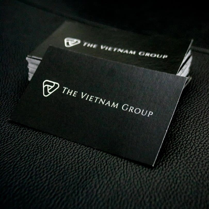 the vietnam group business card black home